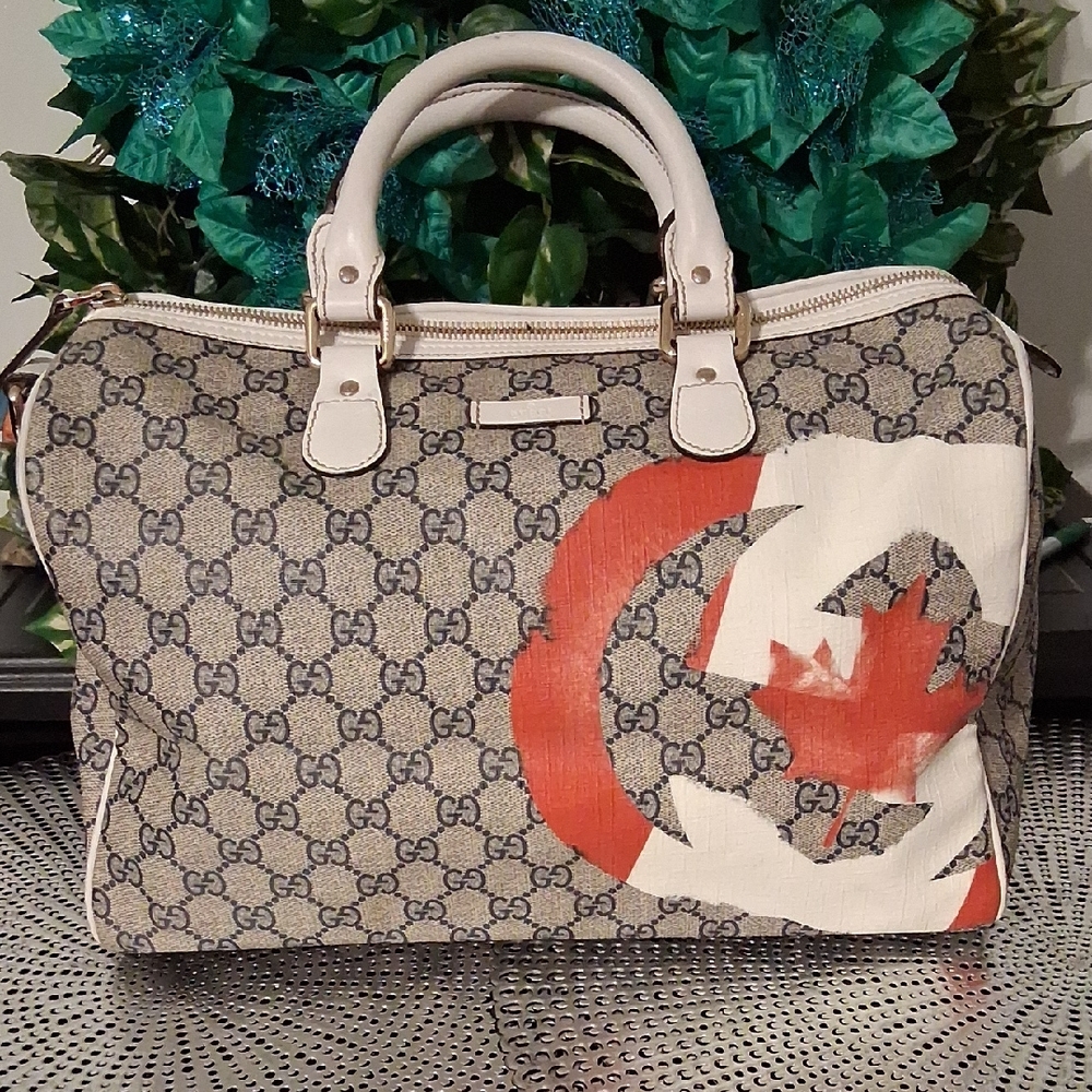 Gucci Vintage Boston Satchel Bag, EUC